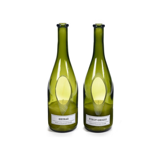 Set 2 lumanari parfumate aroma vin Pinot Grigio, Shiraz Ø 8,5 cm x 29 H