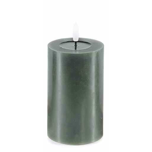 Lumanare ambientala cu led ceara verde Ø 7,5 x 15 H