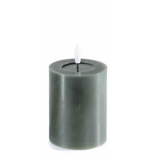 Lumanare ambientala cu led ceara verde Ø 7,5 x 12,5 H 