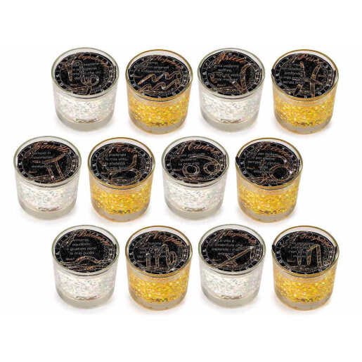 Set 12 lumanari parfumate Ø 8 cm x 7,5 H