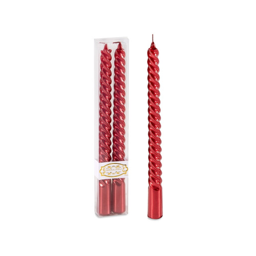 Set 2 lumanari rosii Ø 2,2 cm x 25 H