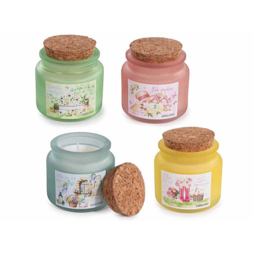 Set 4 lumanari parfumate in borcan Ø 6,5 cm x 6,5 H