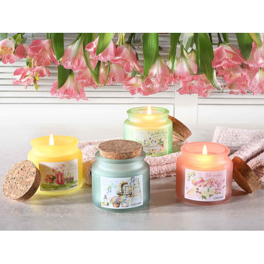 Lumanare parfumata in borcan sticla aroma Ceai alb, Ghimbir Ø 6,5 cm x 6,5 H