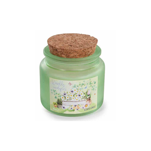 Lumanare parfumata in borcan sticla aroma Nufar, Eucalipt Ø 6,5 cm x 6,5 H