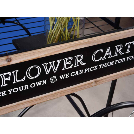 Raft tip expozor Bicicleta alb negru 100x65x162 cm