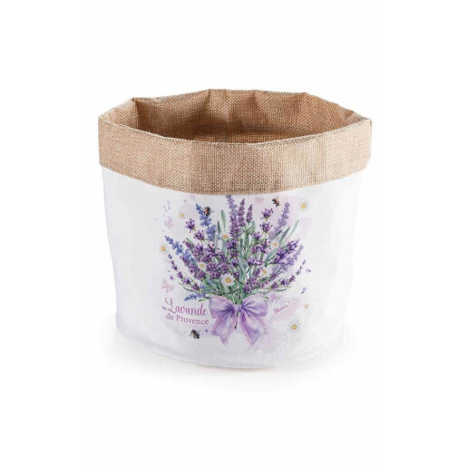 Set 2 cosuri textil multicolor Provensal, Lavanda  Ø 20 cm x 20 H