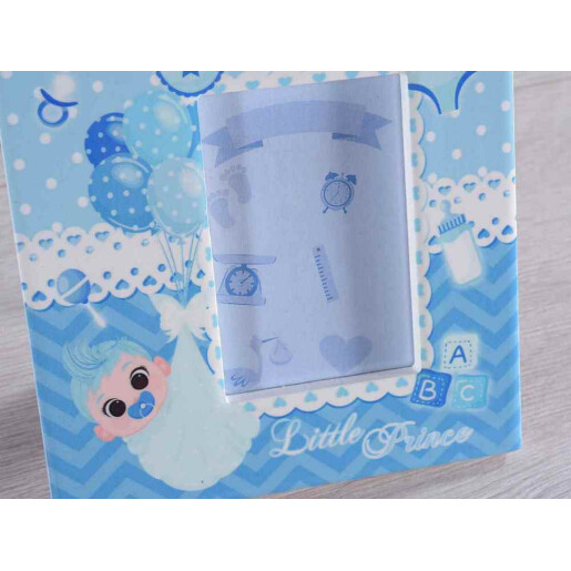 Set 2 rame foto masa ceramica multicolora Baby cm 12 x 12,5 H, 5 x 7,5 H
