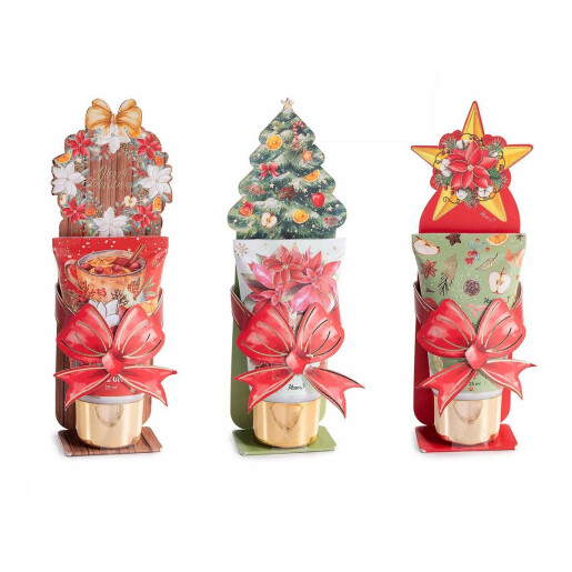 Set 3 creme maini cadou Craciun cm 5 x 3 x 14 H, 25 ml
