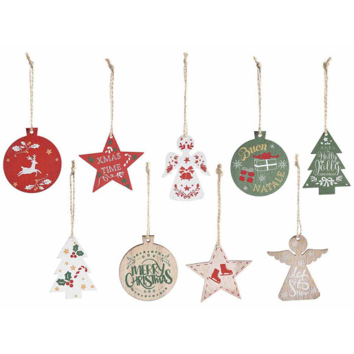 Set 72 ornamente Brad Craciun 6.5x7 cm