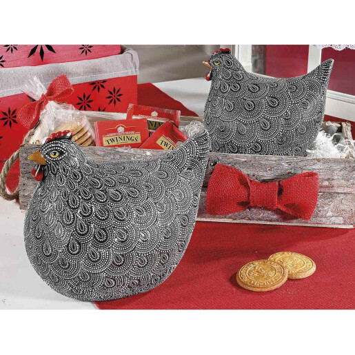Set 2 figurine Gaini polirasina multicolora 19.5x14.5x16.5 cm, 15.5x11.5x14 cm