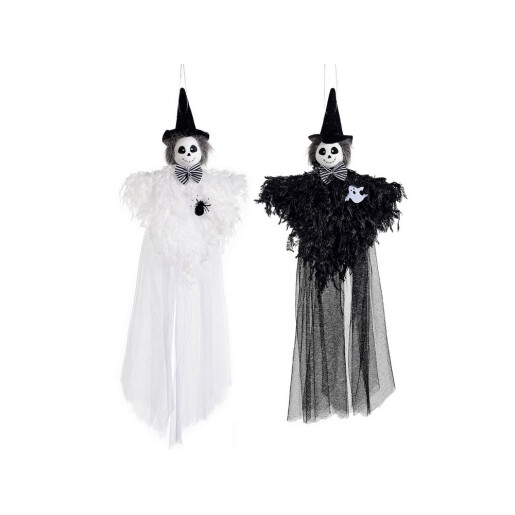 Set 2 figurine Halloween Fantome alb neagru cm 16 x 48 H