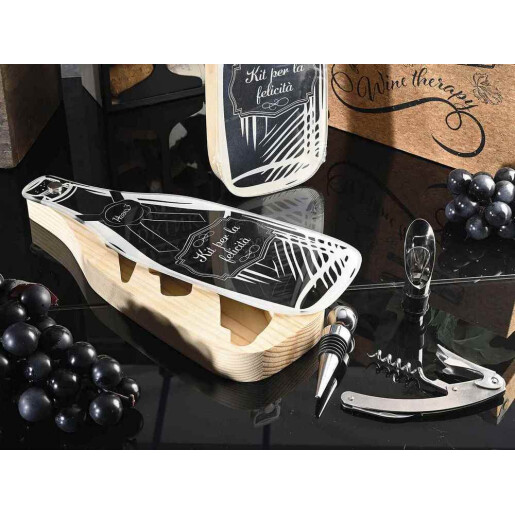 Set cadou, 3 ustensile pentru vin 10 x 28,5 x 3 H