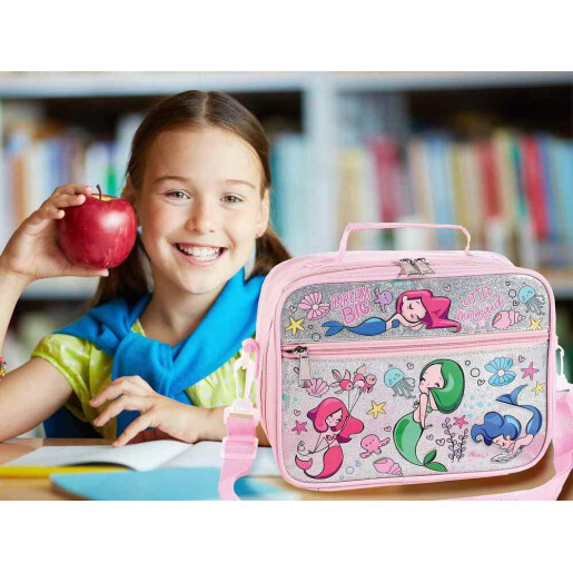 Geanta gradinita termoizolanta Fetite textil multicolor cm 25x10x19 H