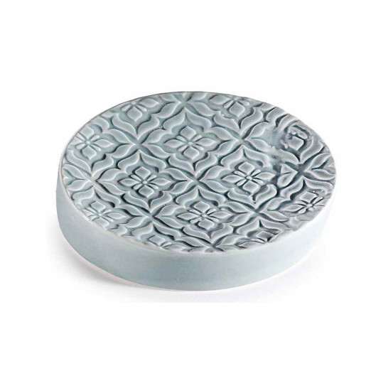 Savoniera ceramica gri cm 12 x 9 x 3 H