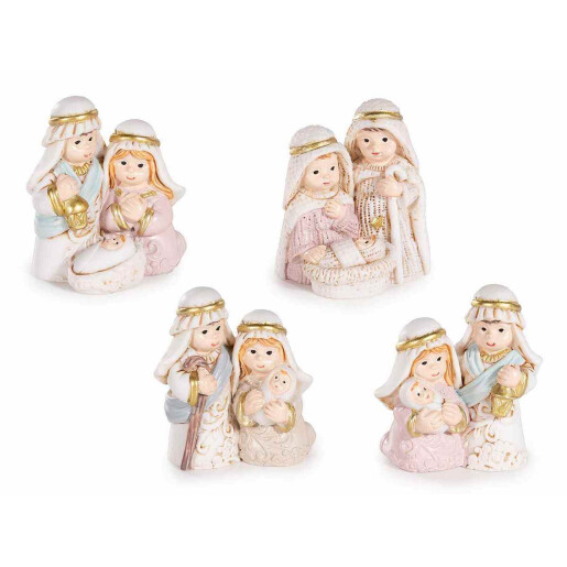Figurine religioase polirasina multicolora 4xcm 4 x 3 x 4,5 H