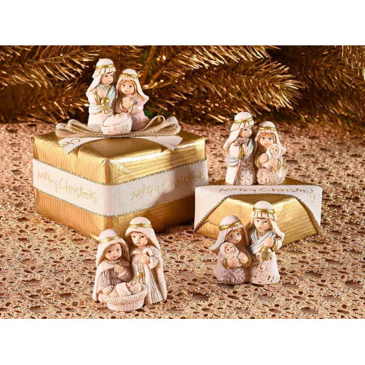 Figurine religioase polirasina multicolora 4xcm 4 x 3 x 4,5 H