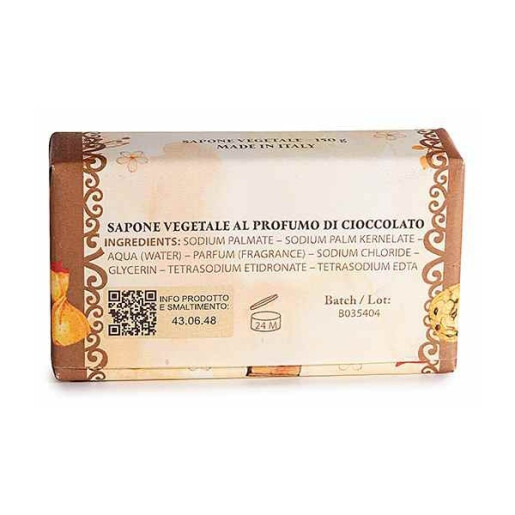 Set 5 sapunuri vegetale fara coloranti aroma Ciocolata 10 x 6 x 3 H, 150 gr