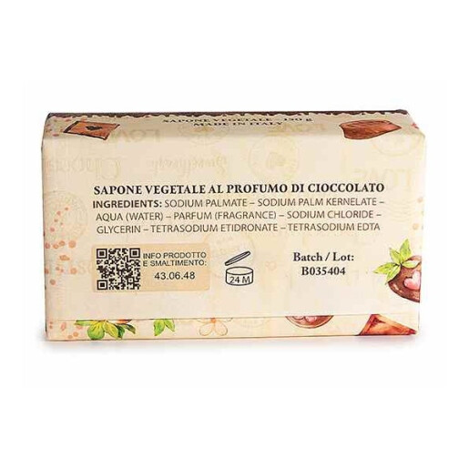 Sapun vegetal fara coloranti aroma Praline Ciocolata 10 x 6 x 3 H, 150 gr
