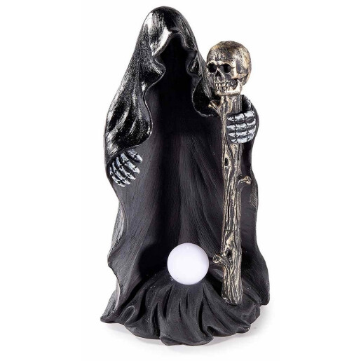 Figurina Halloween Schelet Fantoma polirasina multicolora cu leduri cm 9,5 x 8,5 x 17,5 H