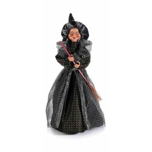 Set 3 figurine Vrajitoare Befana cu recipient pentru dulciuri cm 21x22x46 H