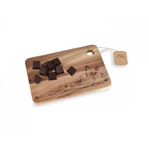 Set 2 platouri servire lemn cm 28 x 20 H