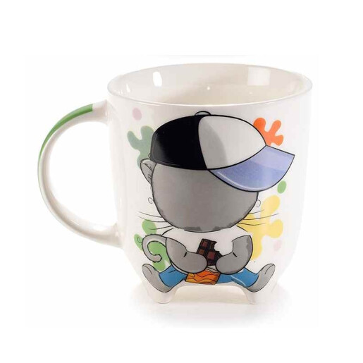 Set 4 cani portelan Kids 9x9.5 cm, 350 ml