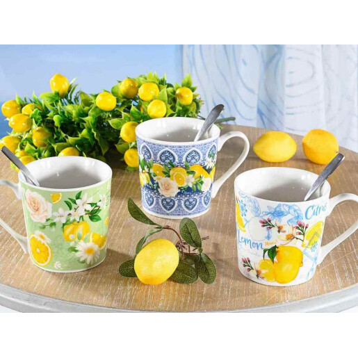 Cana portelan Lamai 9.5x9.5 cm, 350 ml