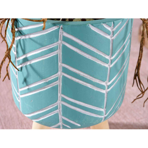 Set 4 ghivece flori ceramica Flora 11x16 cm