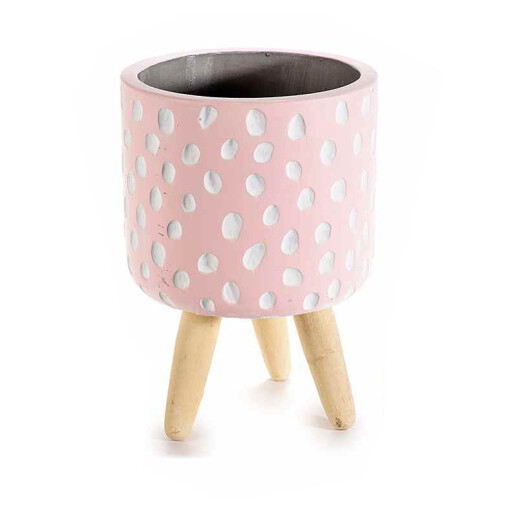 Set 4 ghivece flori ceramica Flora 11x16 cm