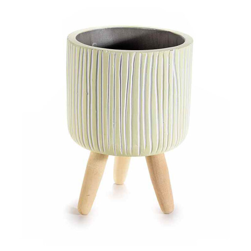 Set 4 ghivece flori ceramica Flora 11x16 cm