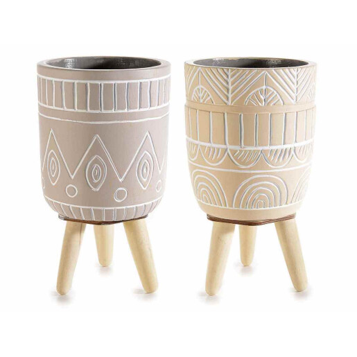 Set 2 ghivece flori 10.5x18.5 cm