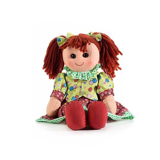 Papusa textil multicolor Alexandra cm 40 H