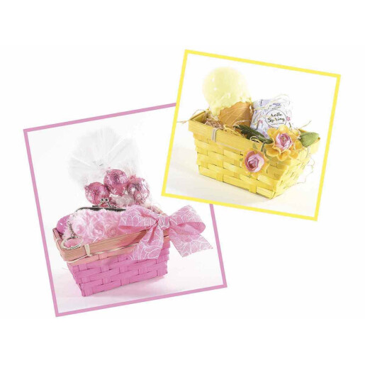 Set 15 cosuri bambus multicolor 14x10x6.5 cm