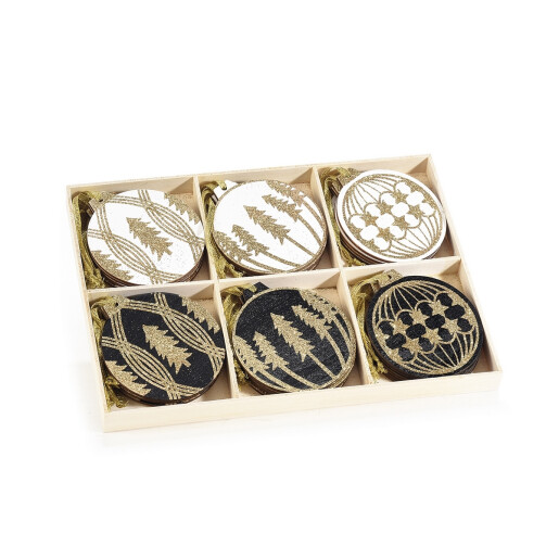 Set 36 ornamente Brad Craciun 7 cm