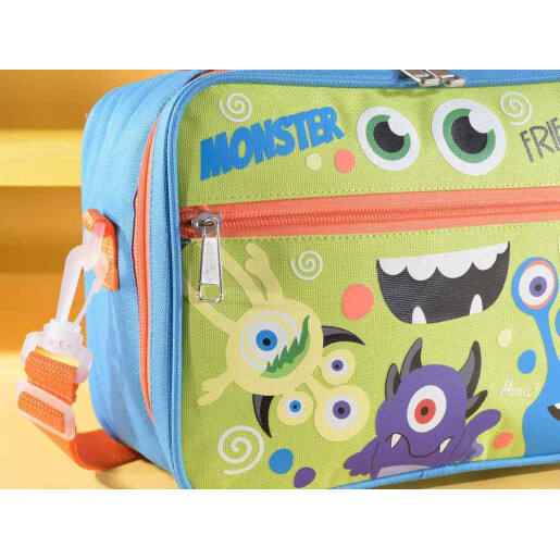 Geanta gradinita termoizolanta Baietel textil multicolor cm 25x10x19 H
