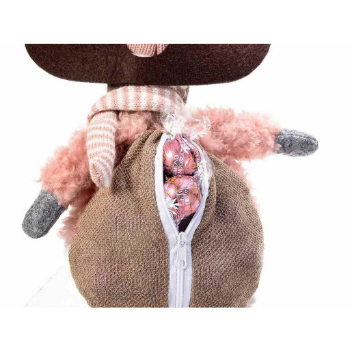 Figurina Ren textil multicolor UV 20x14x40 cm
