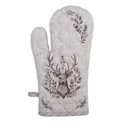 Manusa bucatarie termorezistenta bumbac bej Ren 18x30 cm
