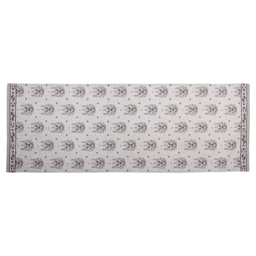 Traversa masa bumbac gri bej Ren 50x140 cm