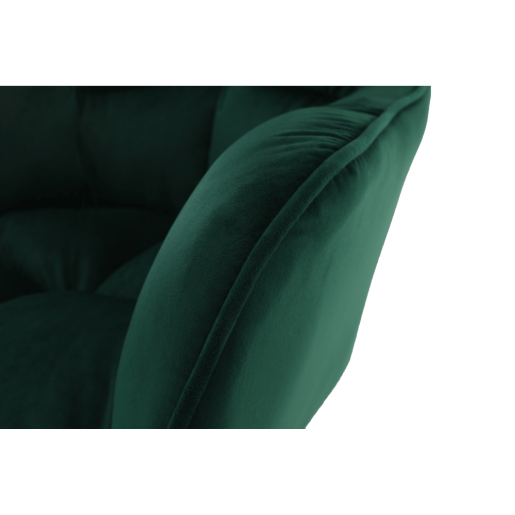 Scaun de birou, tapiterie catifea verde, Hagrid, 49x59x99 cm