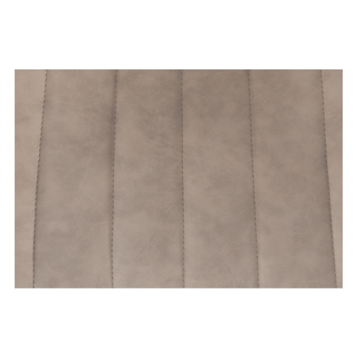 Scaun piele ecologica taupe metal negru Hazal 49x57x85 cm