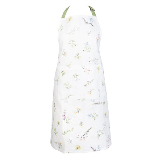 Sort bucatarie bumbac alb verde Spring 70x85 cm