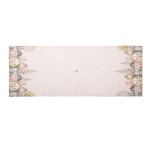 Traversa masa bumbac multicolor Peisaj 50x140 cm