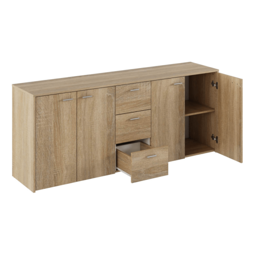 Comoda PAL stejar sonoma Hugos 180x42x74.5 cm