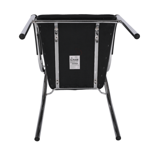 Scaun stivuibil negru Ilham 52x55x85 cm 