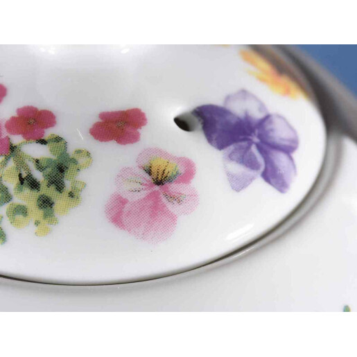 Set 2 ceainice, 2 cesti portelan multicolor 16x10.5x13 cm, 400 ml, 250 ml