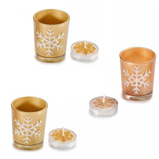 Set 3 candele, 6 lumanari Craciun 11 x 8 x 5 H