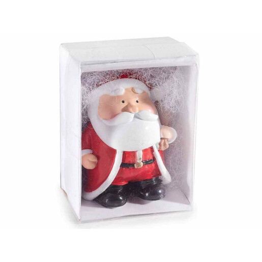Set 12 ornamente brad Craciun polirasina multicolora 3.5x4x6 cm