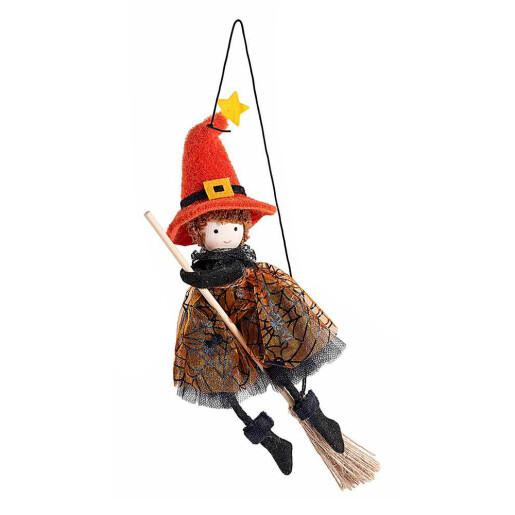 Figurina Halloween Vrajitoare Befana textil LE 24 cm