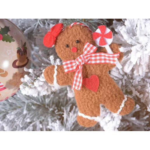 Set 6 ornamente Turta Dulce 8x11 cm