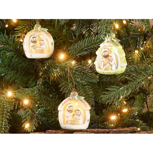 Figurine religioase polirasina multicolora cu led 3xcm 5,5 x 5 x 6 H